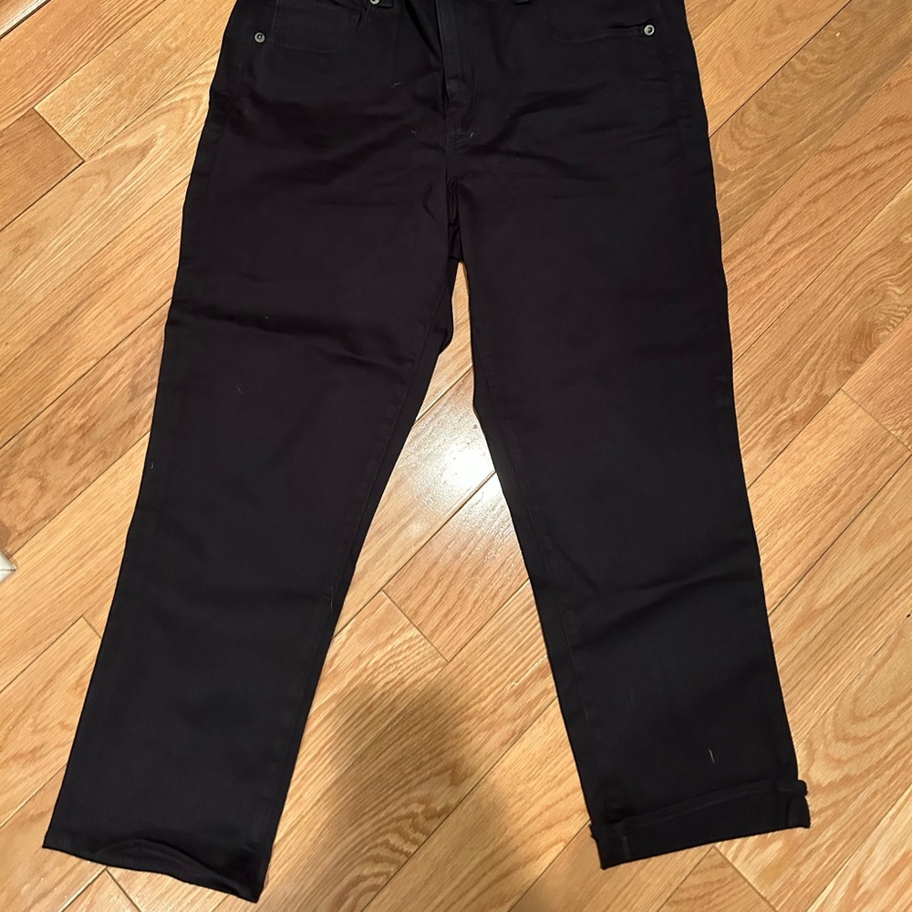 American eagle black pants size 18 nwt crop black pants stretch new